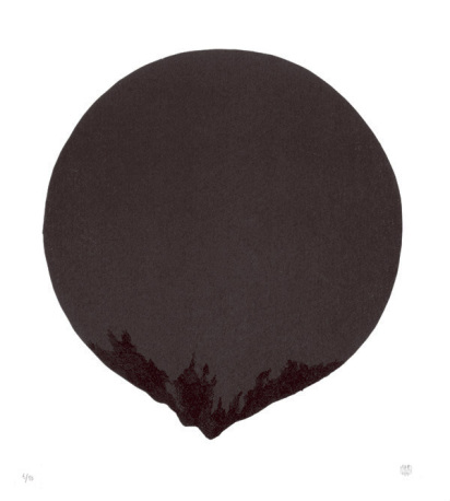 black circle art print