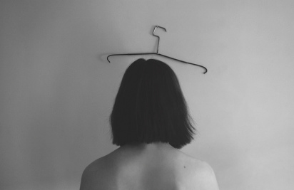 girl and hanger