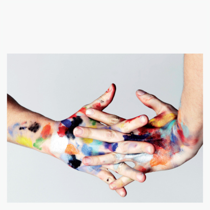 painted hand