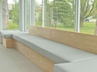 how to build modern bench seating