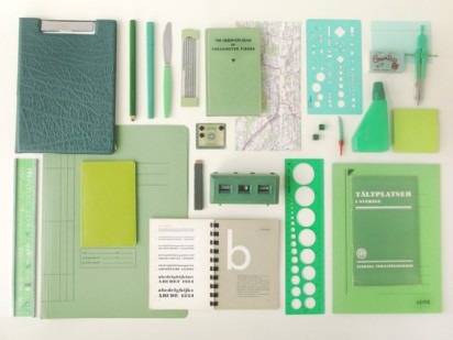 green office supplies