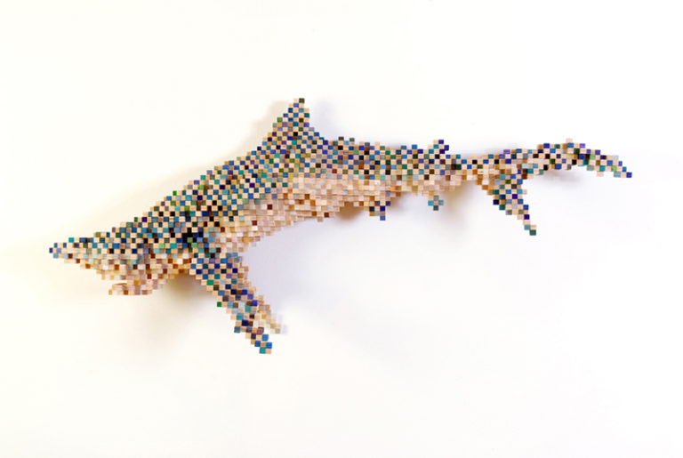 3d pixel puzzle shark instructions