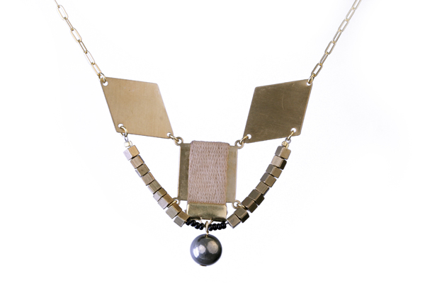 cursive design necklace