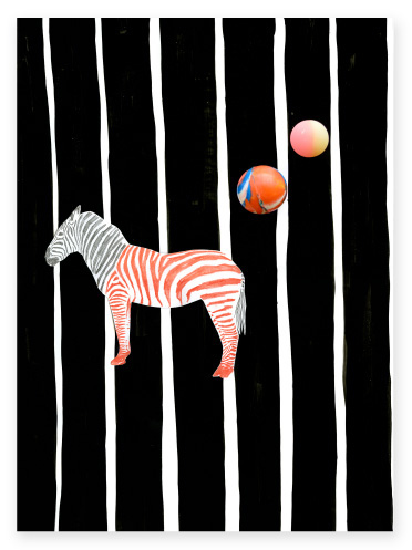 luci everett zebra art