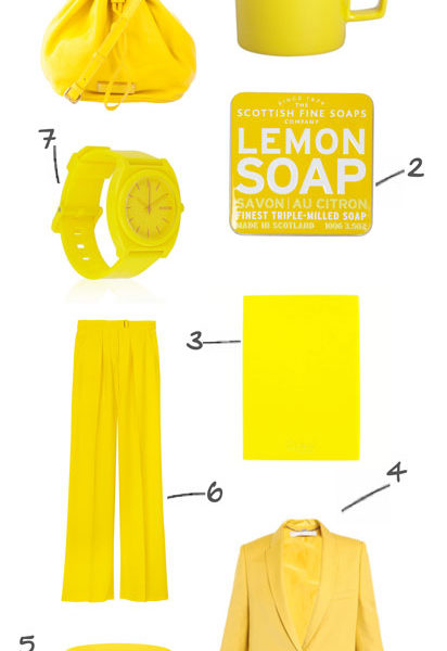 lemon-yellow-colored-products