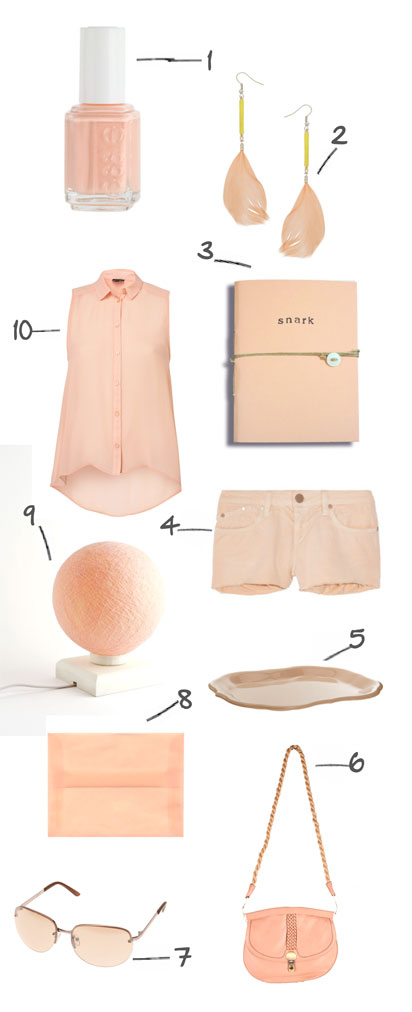 complementary colors to peach