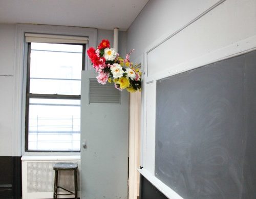 a floral art installation by grace villamil