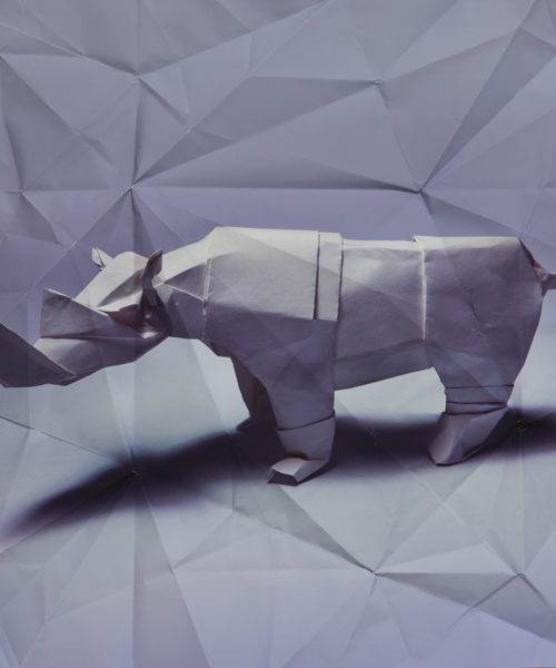 origami rhino